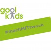 goolkids-Logo, darunter eine Banderole mit der Aufschrift #machMITtwoch