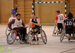 Rollstuhlbasketball mit Neulingen und Jonas Bambägga